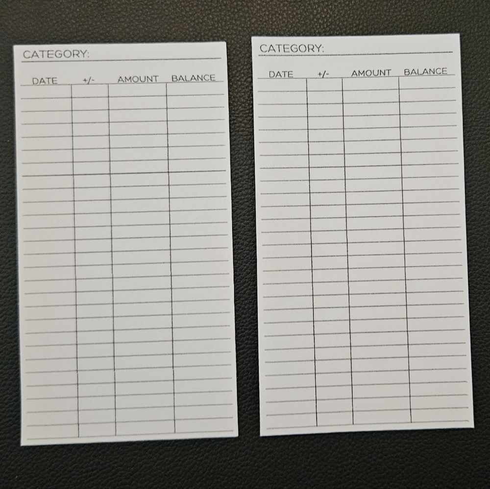 A7 Cash Envelope Trackers | 6 ct.